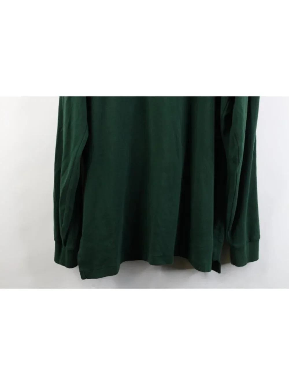Vintage 90s Ralph Lauren Mens XL Soft Cotton Knit Long Sleeve Rugby Polo Green